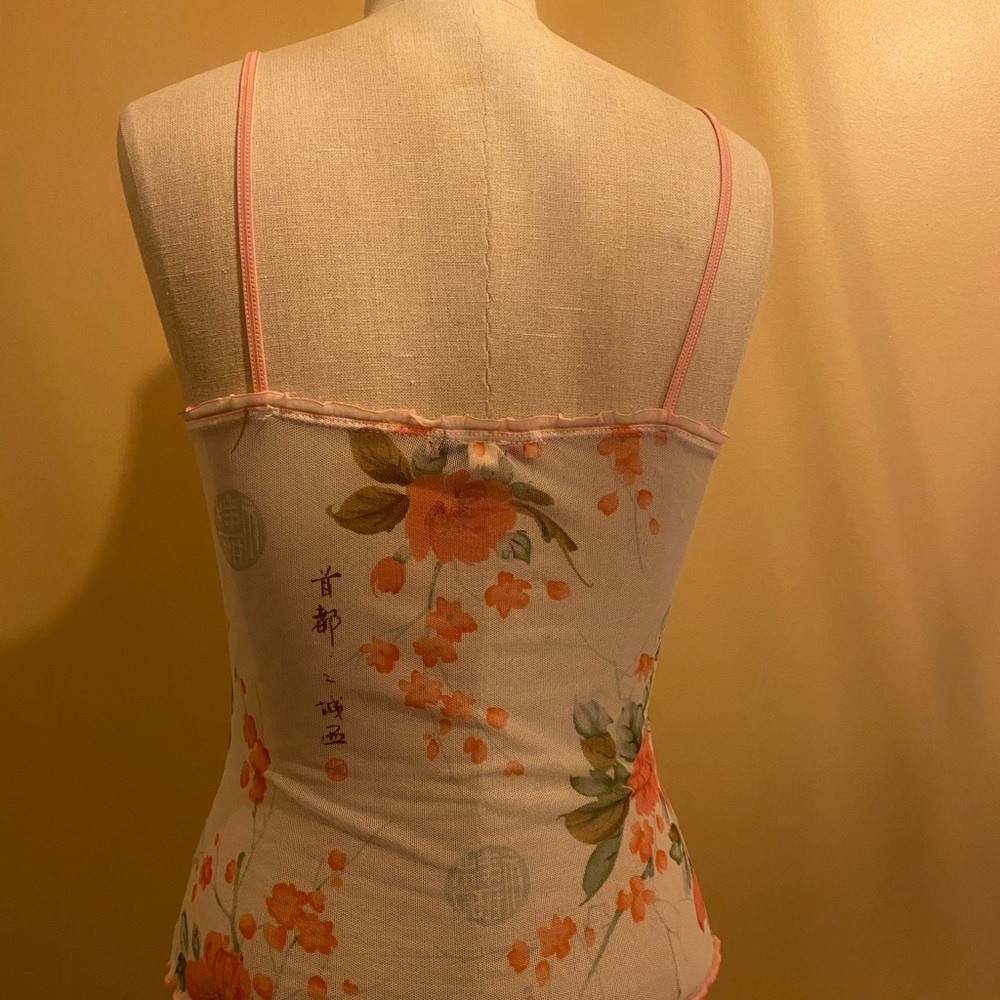 Seal Floral Camisole with Orange Accents - Picture 7 of 10